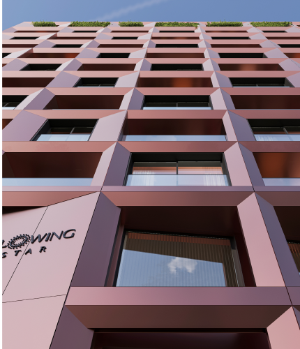 Glowing Star building