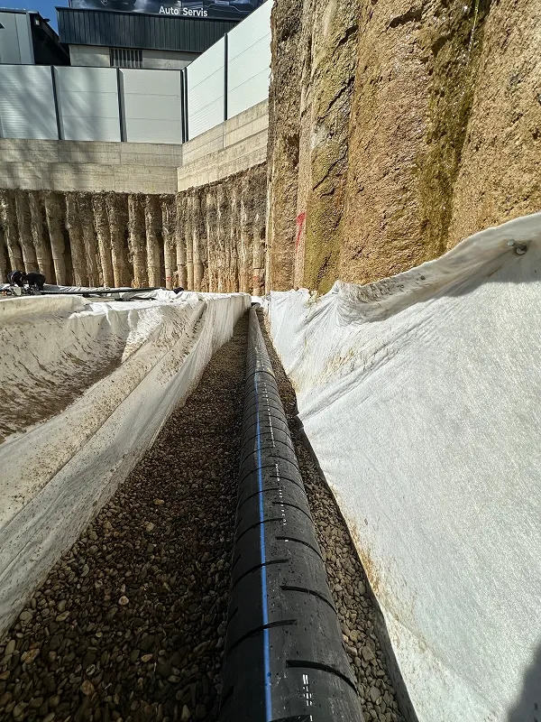 Foundation Drainage System Completed at Glowing Star – Kalabria, Prishtina