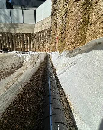 Foundation Drainage System Completed at Glowing Star – Kalabria, Prishtina