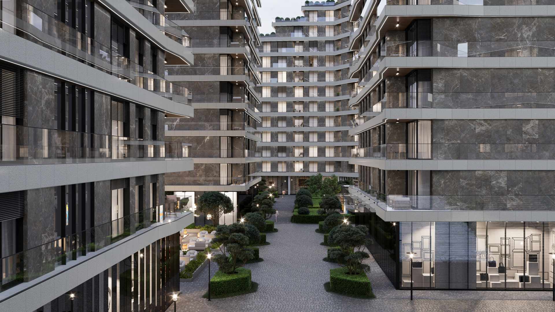 Glowing Group - View of Glowing Hill buildings and park