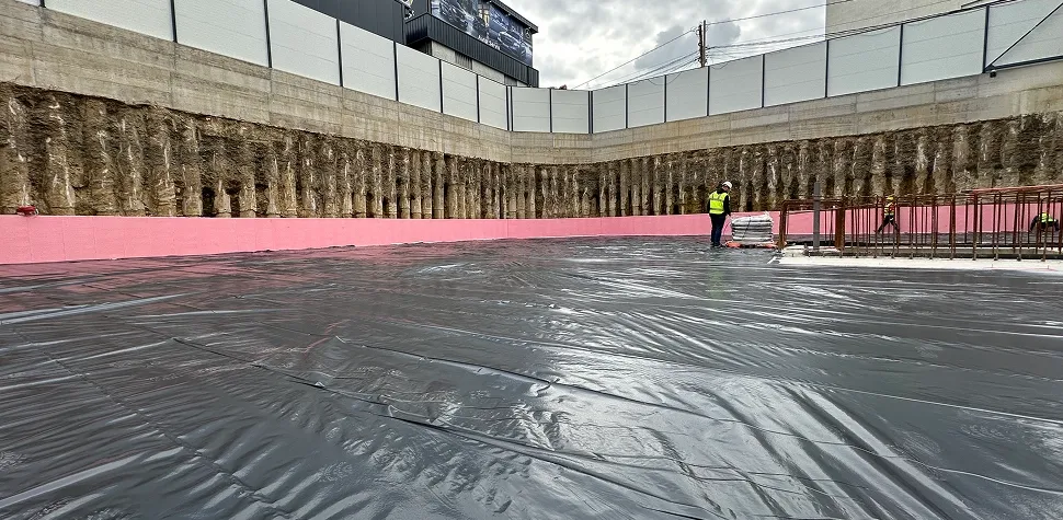 Completion of XPS Insulation and Polyethylene Membrane Layer – Glowing Star, Kalabria – Prishtina