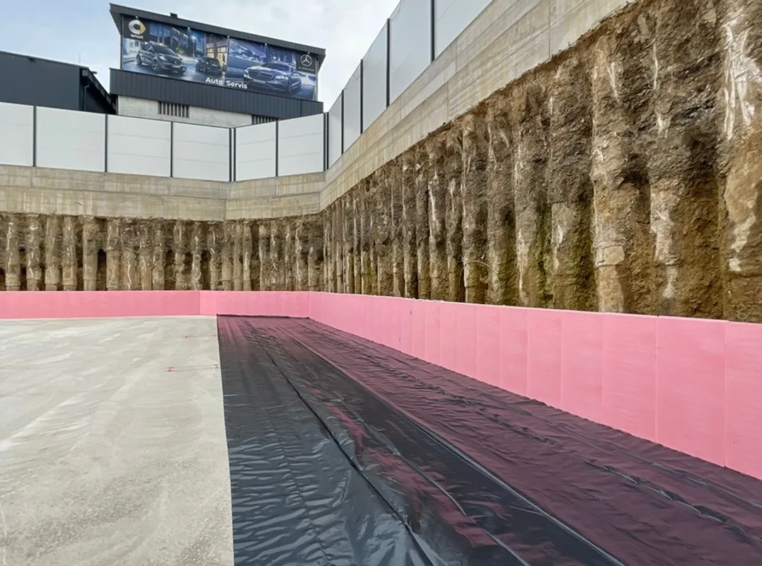 Completion of XPS Insulation and Polyethylene Membrane Layer – Glowing Star, Kalabria – Prishtina